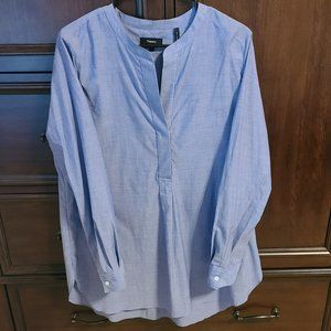 Theory Women’s Soft Blue Long-Sleeve Shirt – Size L